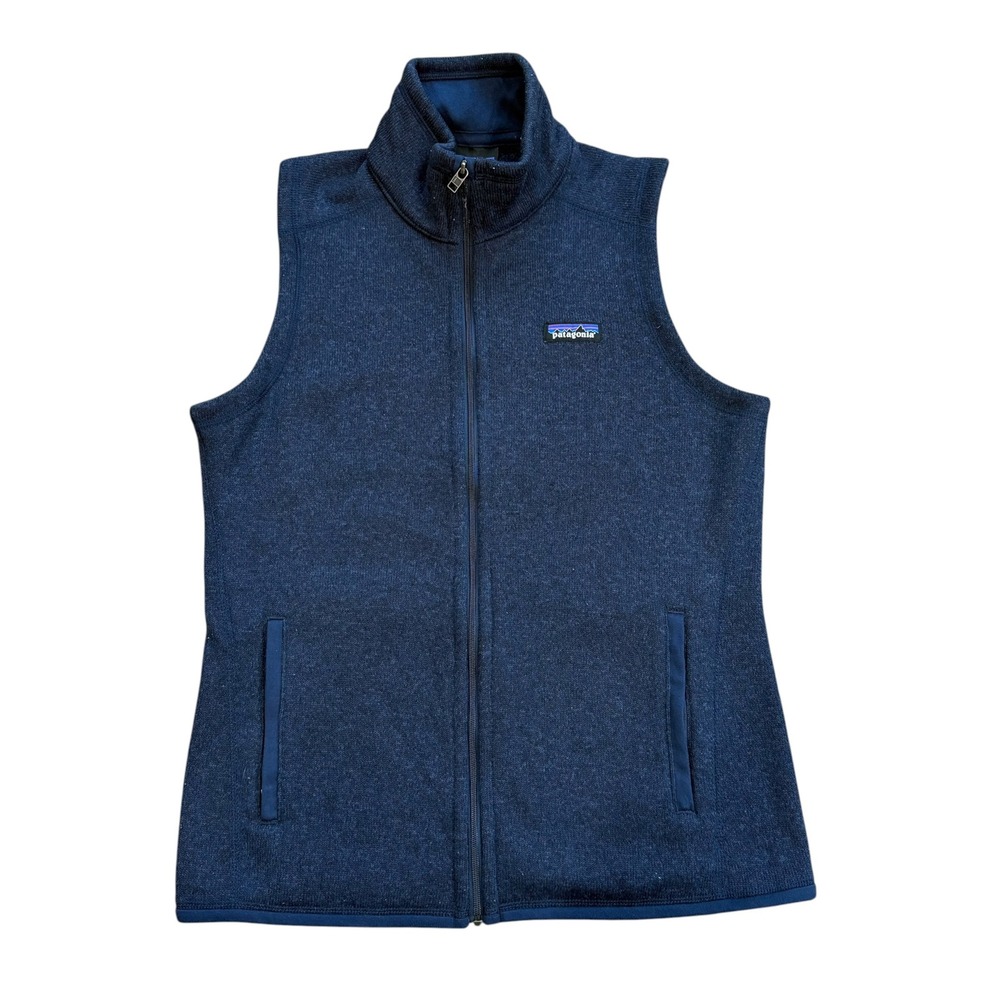 Patagonia Better Sweater Vest Womens Medium New Navy Full Zip Fleece 25887